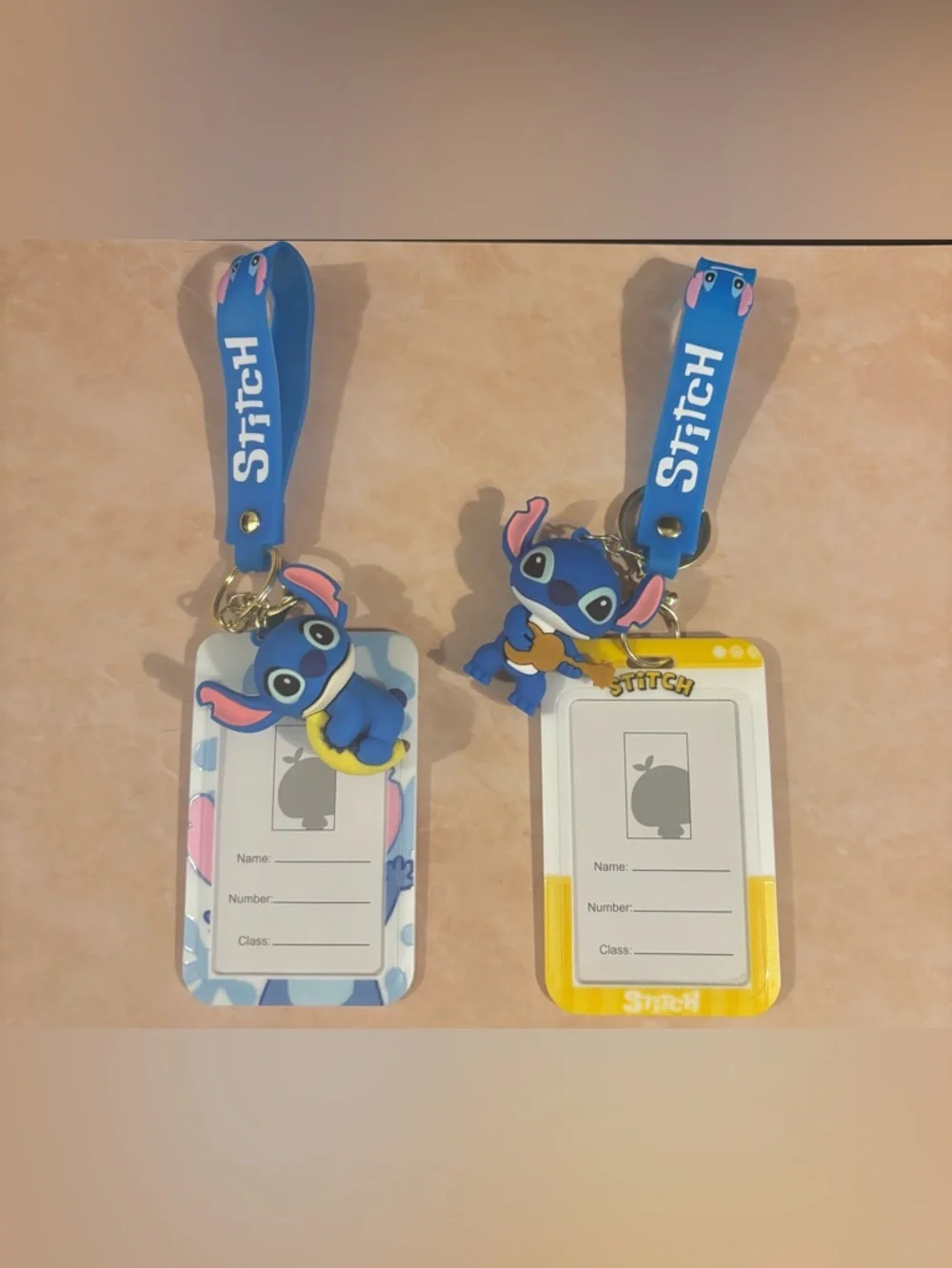 Stitch Kids Lanyard ID Holder Keychain - Blue